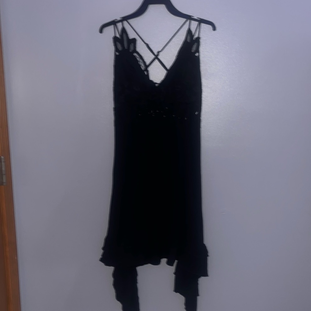 Black Double Strapped Dress